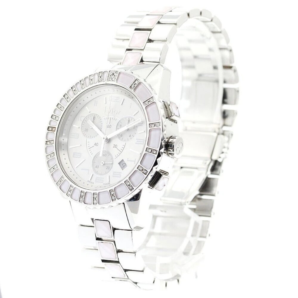 Dior crystal CD114315 Chronograph Silver Dial Quartz Boy's Watch